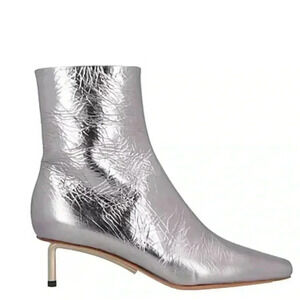 BNWB OFF-White Silver Allen Metal Ankle BootOff-White c/o Virgil Abloh